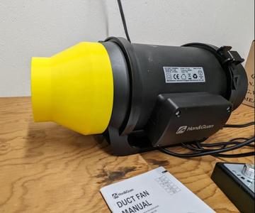 6" to 4" Fan Reducer Adapter   