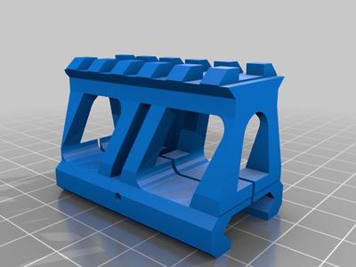 Picatinny rail riser 20 mm REMIX