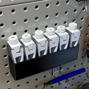 Pegboard Holder for Mini Sanding Wedges   