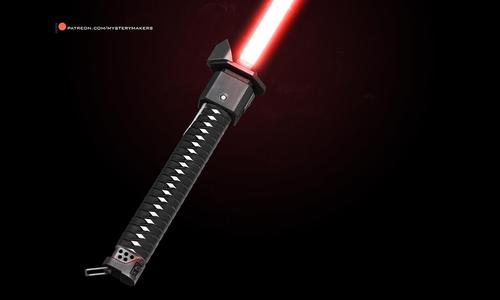 Ronin lightsaber with functional lightsaber parts