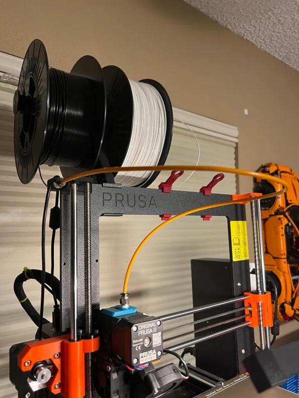 Prusa MK3S+ Filament Feed Tube Mounts   