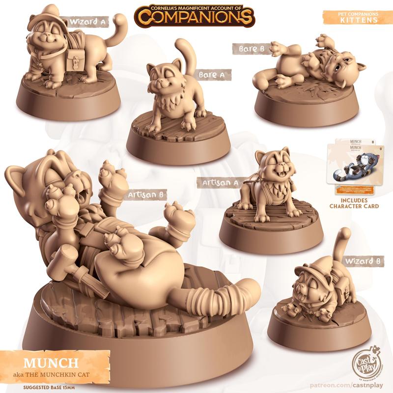 Munch - Munchkin Cat (Pre-Supported) - Animal Companion