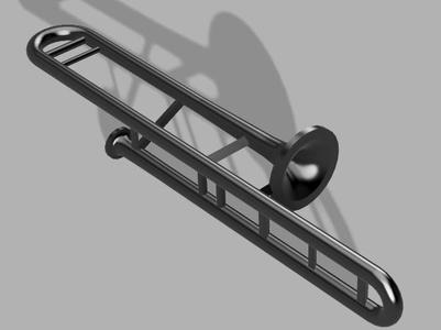 Trombone Keychain
