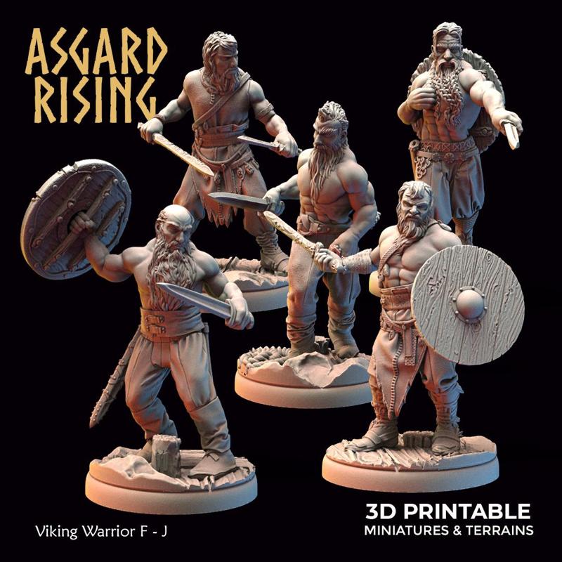 Viking Warriors (ver. 2) /EasyToPrint/ /Pre-supported/