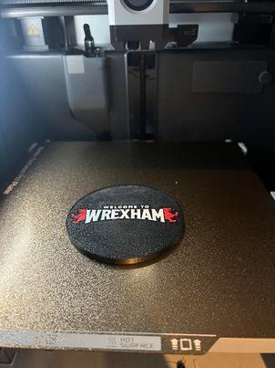 Welcome to WREXHAM - 94mm Drinks Coaster