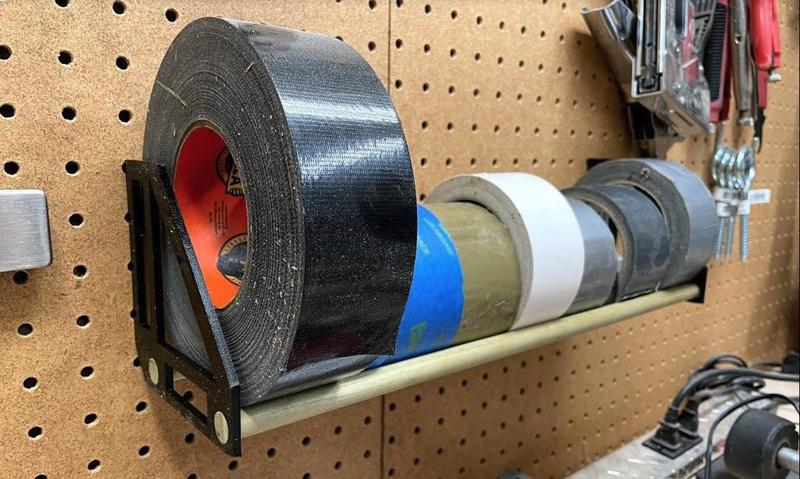 Pegboard Tape Rack