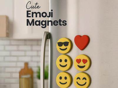 Cute Emoji Refrigerator Magnets