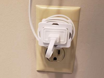 Wyze power brick cable wrap