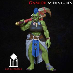 Ork barbarian female