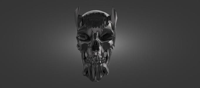 motorcycle skull head