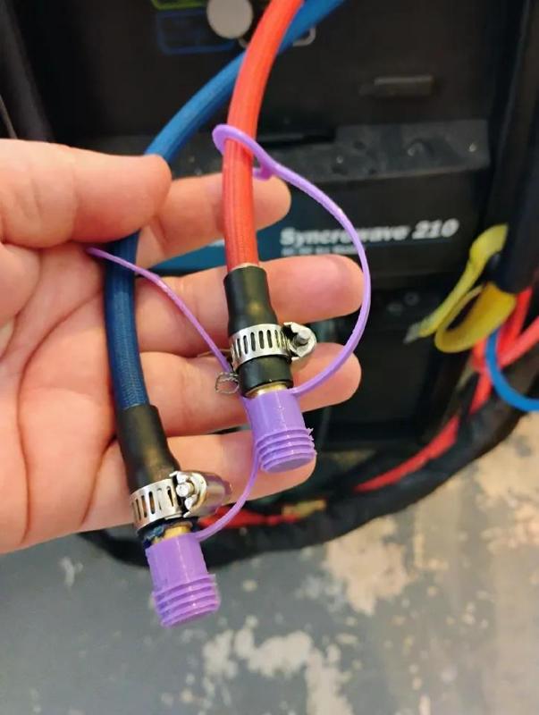 Dust cap for 9mm Lincoln-style Water Quick Connect for Everlast TIG Cooler   