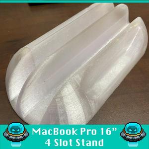 Four Slot Vertical Laptop Stand