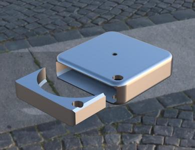 Apple AirTag Case Keychain Mount - Closed version