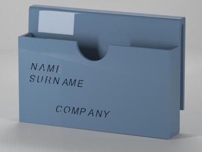 Business card belt holder