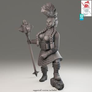 Dwarf Slayer Female - 32 and 75mm versions