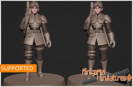 Imperial guard infantry anime figurine