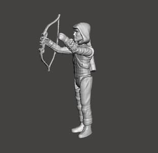 DC ARROW TV GREEN ARROW KENNER STYLE 3.75 POSABLE ARTICULATED ACTION FIGURE .STL .OBJ