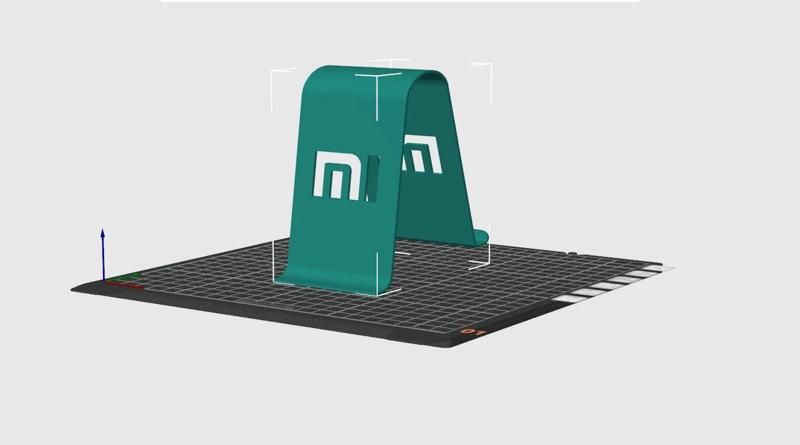 soporte de telefono con logo de xiomi(phone stand with xiomi logo)   