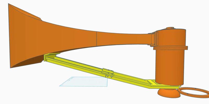 Thunderbolt 1000/1000T horn support   