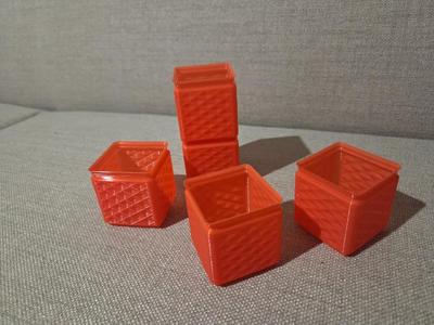Gridfinity 1x1x6 vase mode box only 6g   