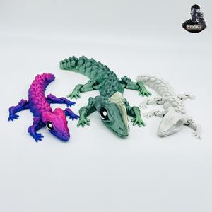 Triple Lizard Dragon - Cute - Zombie -Skeleton - Articulated - Print in Place - Flexi - No Supports