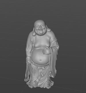 3D digital model of the Chinese immortal laughing Buddha