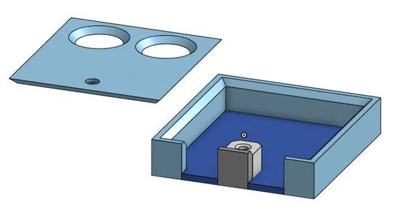Dual KVM Button Holder   