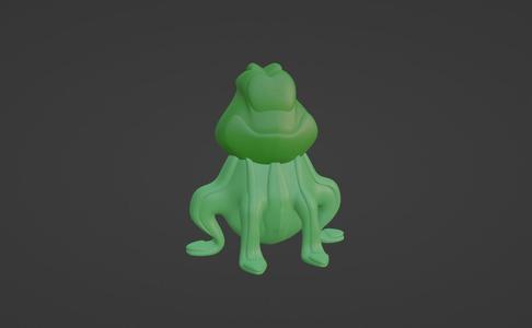 Alien Frog Statue Animal
