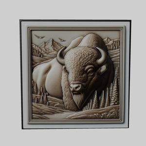 Bison Animal for CNC Router Laser & 3D Printer