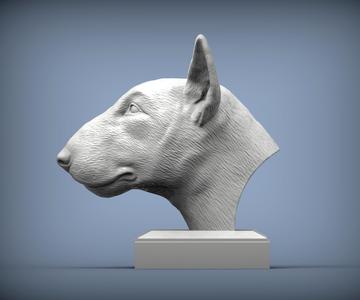 bull terrier 3D print model