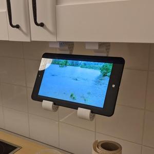 Tablet Holder For Kitchen Shelf