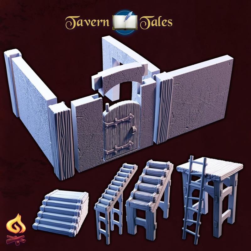 Modular Walls, Stairs, Ladders
