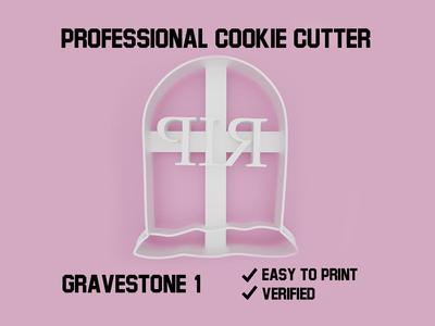 Gravestone 1 cookie cutter