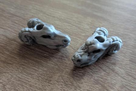 Dragon/Demon Skull bead   