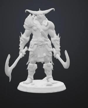Demon Warlord Statue   