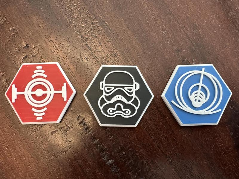 Twin Suns Blast, Plan and Initiative Tokens