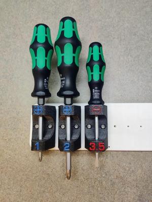 Mounting Strip for Wera Screwdriver set