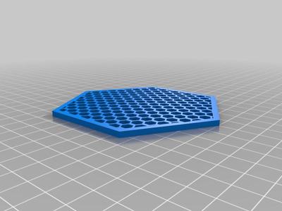 cool hex shaped patterned coaster 