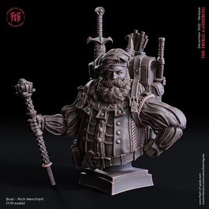 Human Rich Merchant - Bust