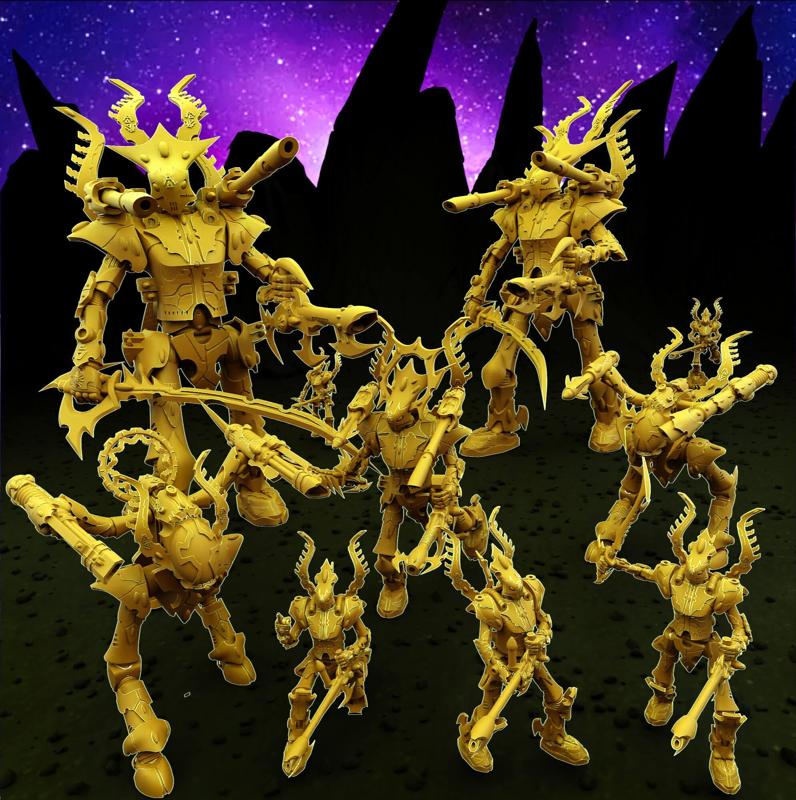 Space elves spirit mechs bundle (pre-supported)