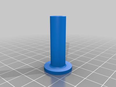 Closet door knob stiffener. 