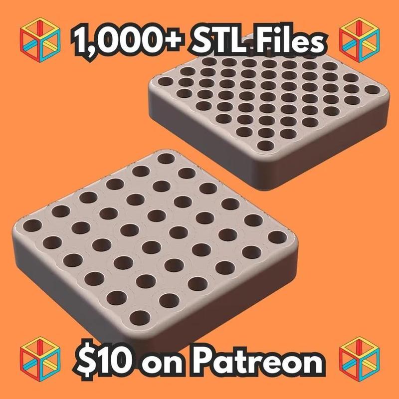 Dense Hydroponic Pod for Regrowing Green Onions and Herbs MineeForm FDM 3D Print STL File   