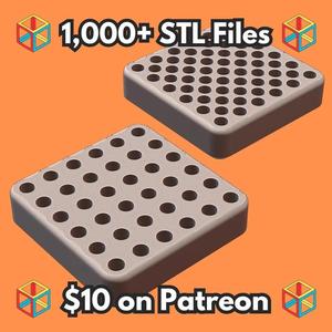 Dense Hydroponic Pod for Regrowing Green Onions and Herbs MineeForm FDM 3D Print STL File   