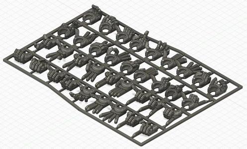 Dummy 13 - hand megapack on runners   