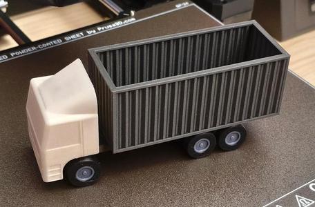 Truck Miniature Model (scale 1:10, multi-part)   