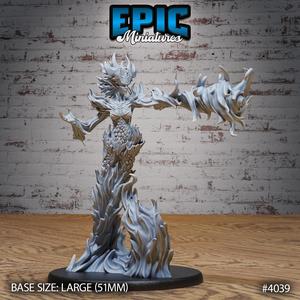 Fire Elemental Female Magic / Ancient Inferno / Flame Element / Efreeti / Ifrit Girl / Burning Humanoid Genie