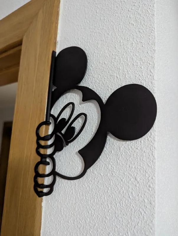 Mickey Mouse Wall art / Door art -Flat and rounded-   
