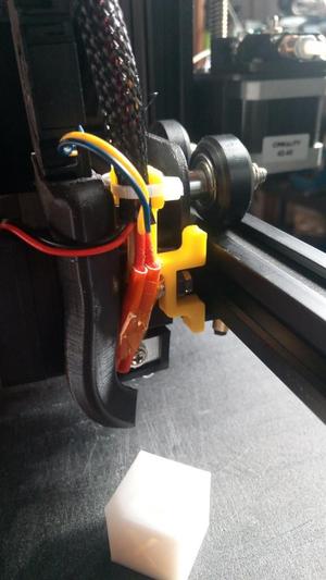 MinV2 Ender 3 Fan Shroud Cable Strain Relief Small Light Functional Easy to Print
