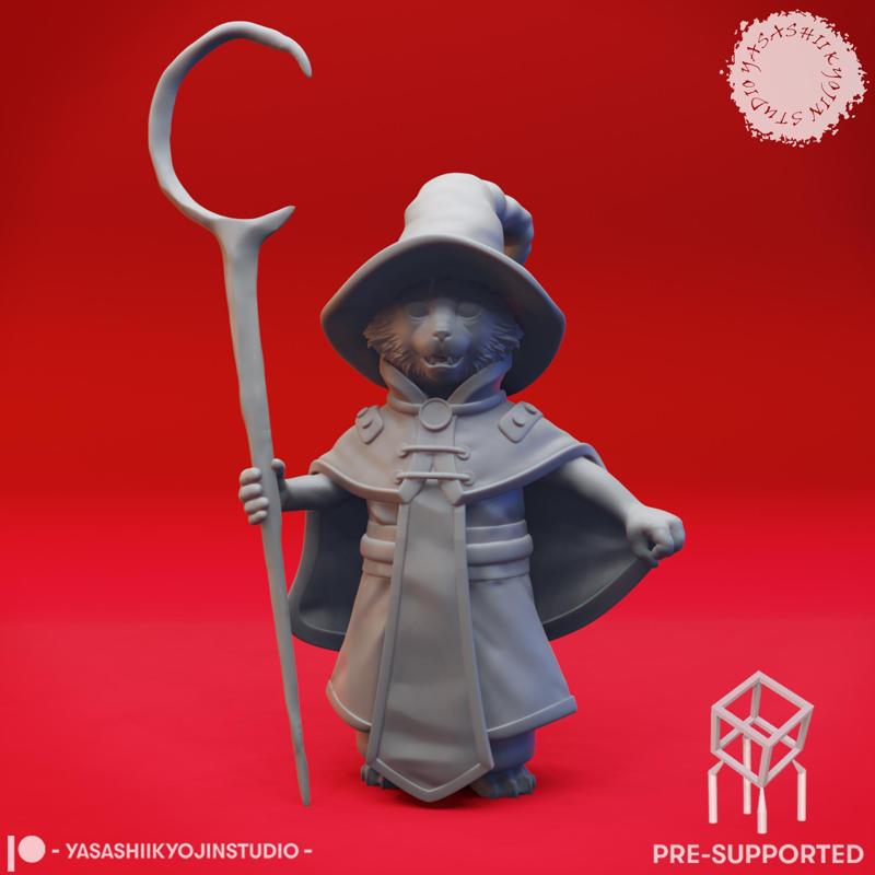 Tabaxi Wizard - Tabletop Miniature (Pre-Supported)