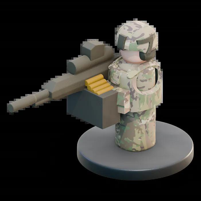 Down Range - U.S. Army M250 Gunner   